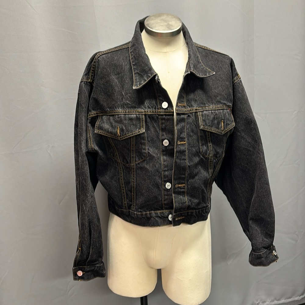 Cest toi USA Black Jean jacket 100% cotton